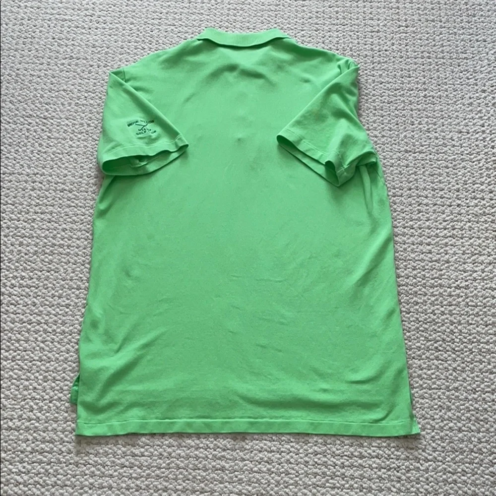 Ralph Lauren Polo Short Sleeve Brook Hollow Golf Shirt In Bright Green Size M